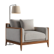 Крісло м’яке Puff Lounge Beige